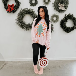 Colorful Checkerboard Tree Long Sleeve | Mountain Moverz