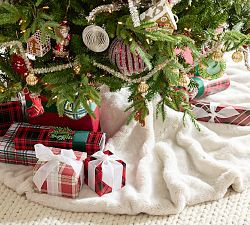 Faux Fur Alpaca Tree Skirt | Pottery Barn (US)