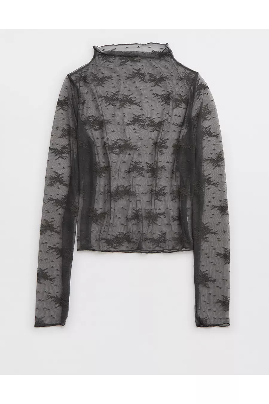 Aerie Level Up Lace Layering T-Shirt | Aerie