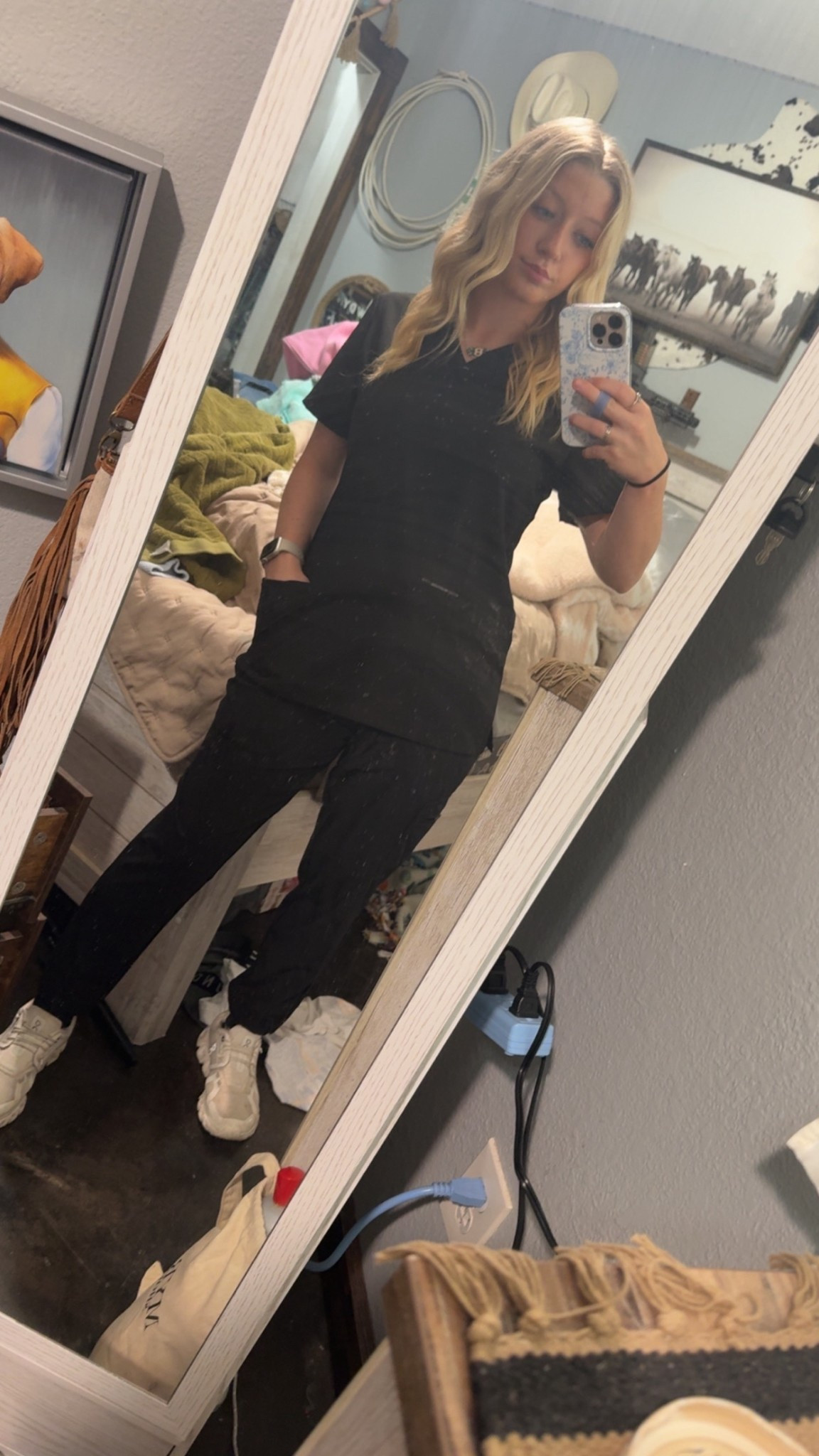 Work scrubs, this is an xs top and a small pant!

#LTKvlog #LTKootd #LTKWorkwear