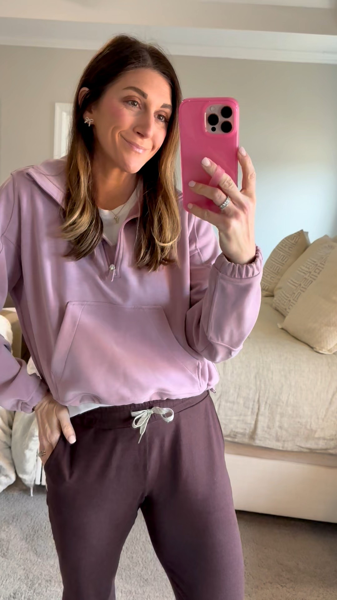 Shop outfit details here!

Tee is Crz yoga-size medium 

Zip up pullover is soft streme from Lululemon. Exact color is sold out but other colors available. TTS-wearing a 6. Fit is cropped. 

Joggers-Vuori performance joggers. TTS-wearing a small. Color is Java Heather. Others available. 

Nikes are so cute and comfy and come in tons of colors. I go up 0.5 in sneakers/tennis shoes. Wearing an 8.5

Loopy is 10% off code: watsonansley10

Click here to shop

Style | comfort | cute | comfy | active | athleisure | pullover | zip up | shoes | Nikes | cross necklace | earrings | bow | Vuori | Lululemon | sneakers | shoes | tennis shoes | workout | athletic | tee | pants | sweatshirt 



#LTKmomlife #LTKActive #LTKootd