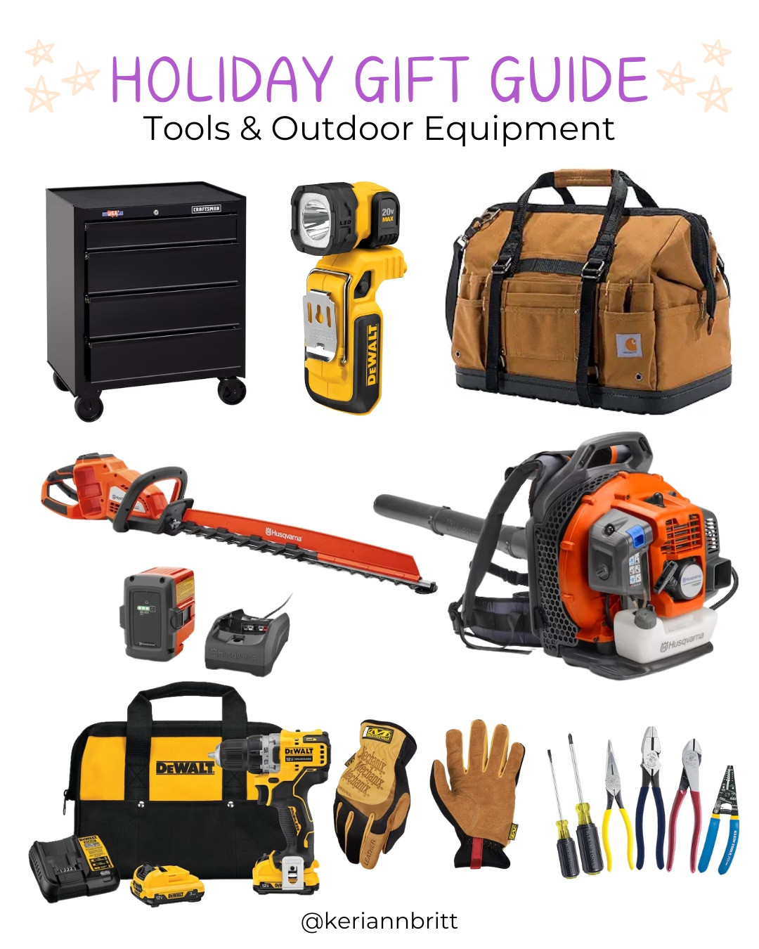 2024 Holiday Gift Guide - Tools and Outdoor Equipment 

2024 gifts / Christmas gift / presents for everyone / gift guide / holiday gift / Christmas gift guide / gifts for him / gifts for her / popular holiday gifts / power tools / gifts for dad / gifts for men / gifts for home / lawn tools / Lowe’s home improvement / dewalt / carhartt 

#LTKMens #LTKHome #LTKGiftGuide