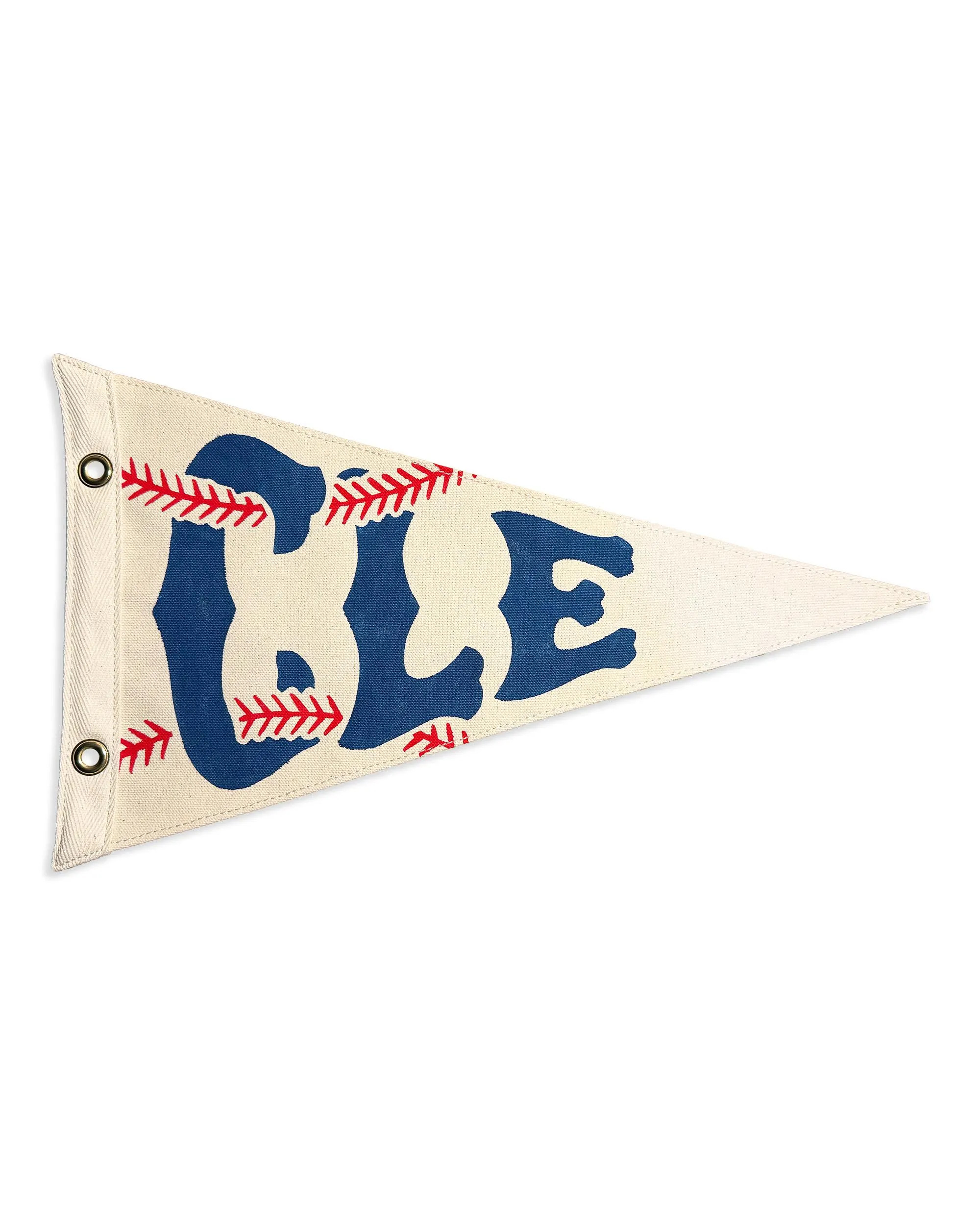 Cleveland Baseball Vintage-Inspired Canvas Pennant Flag | Etsy (Global)