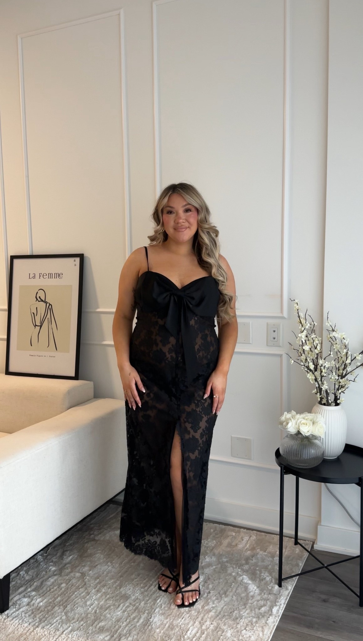 Black satin sheer midi dress maxi dress bow lace wedding guest night out date night 

#LTKdatenight #LTKmidsize #LTKwedding