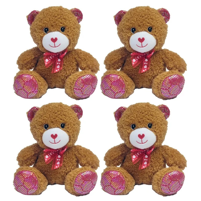 Fuzzy Friends Valentines Chocolate Scented Brown Bears 7 inches for Her Him Girlfriend Valentine'... | Walmart (US)