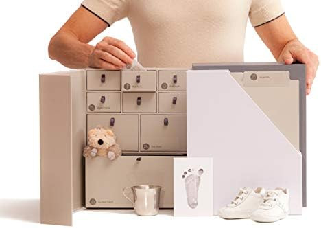 Baby Keepsake Box-Newborn Keepsake–Easier than Baby Book–Baby Shower Gift-Memory Box Personal... | Amazon (US)