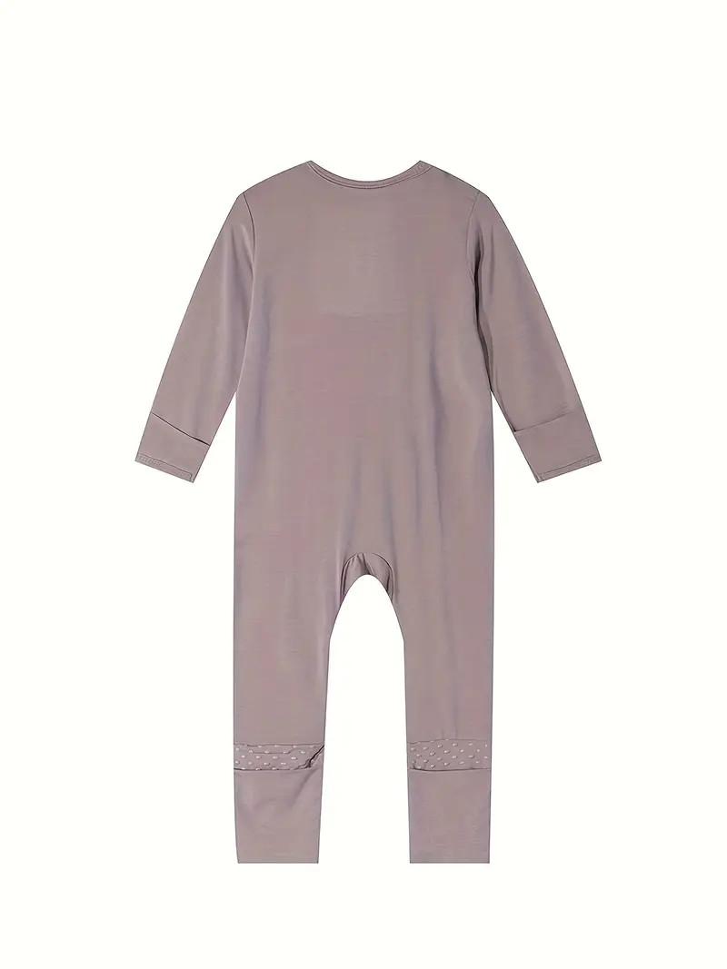 Bamboo Fiber Comfy Cute Footed Non slip Zip Jumpsuit Baby - Temu | Temu Affiliate Program
