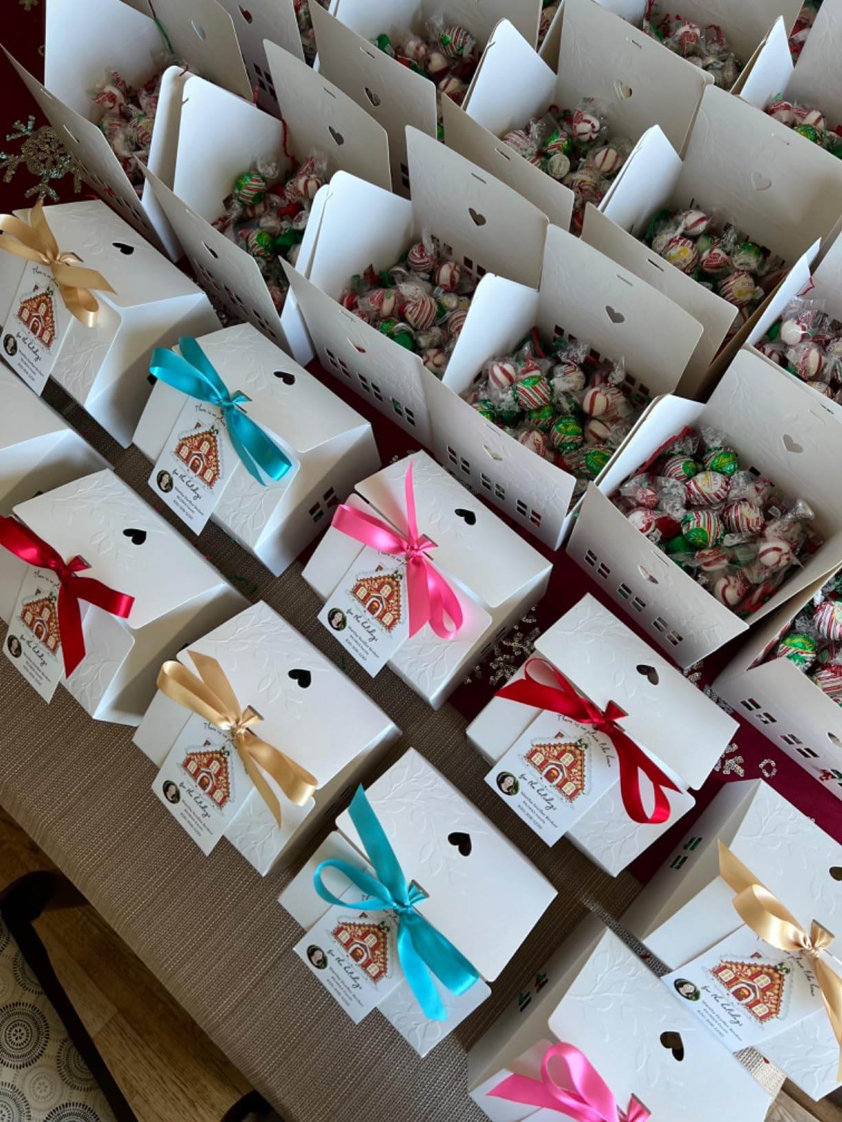 Karentology Gift Boxes, 10 Pcs Large Mansion Small House Shaped, Boxes for Treats, Dessert, Fancy... | Amazon (US)