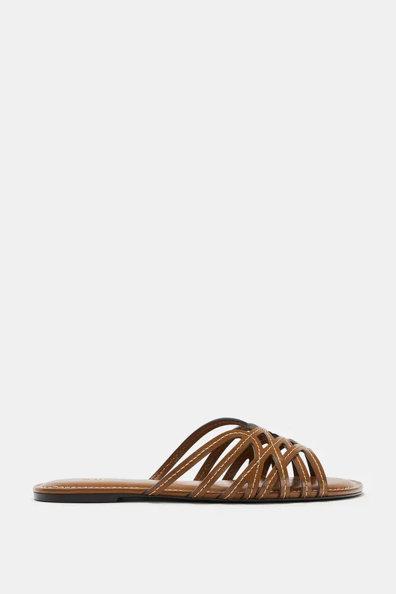 MULTI-STRAP FLAT SANDALS | Zara US