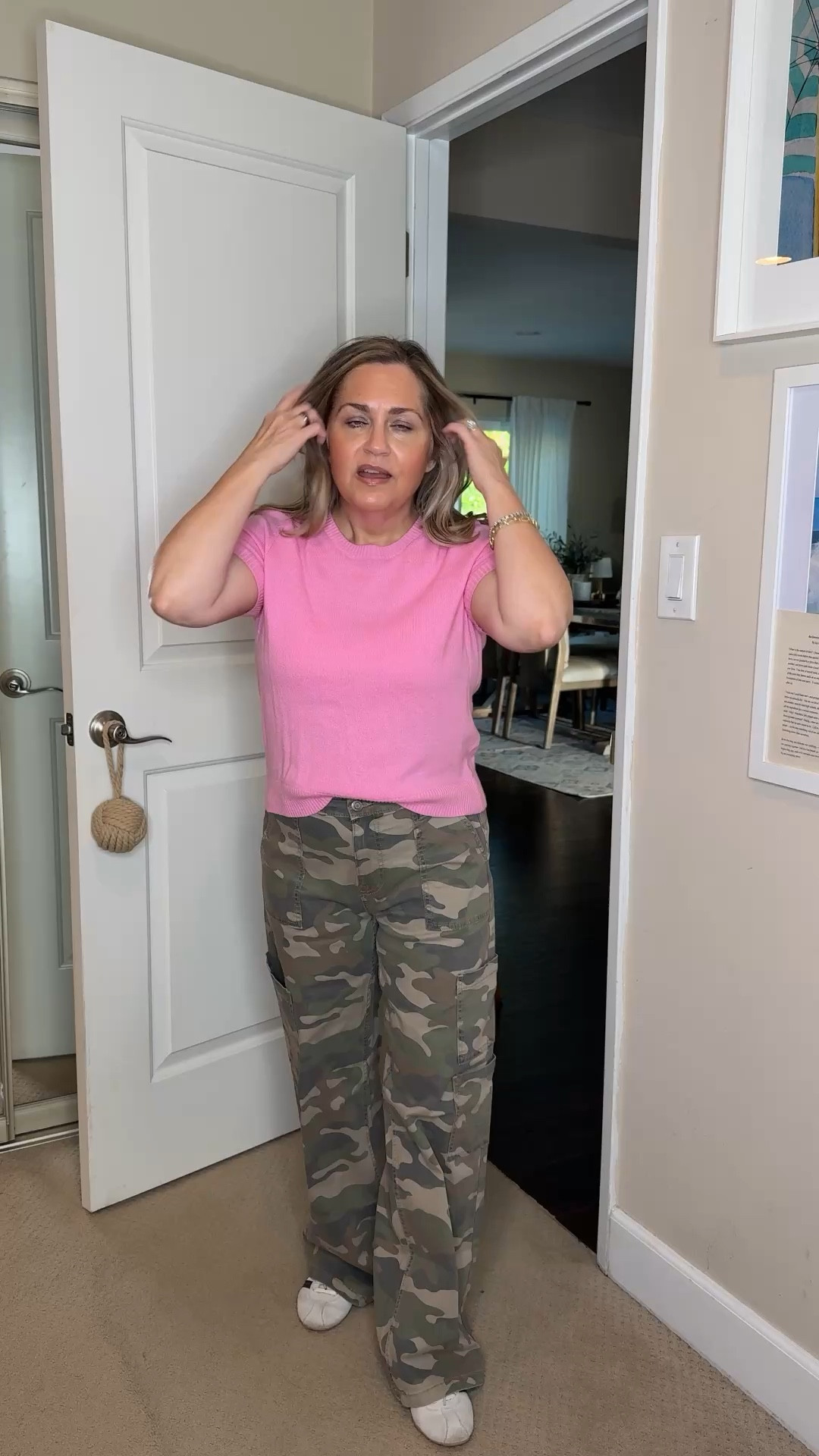 Camo pants are still fully stocked. A couple of other cute options are available. White wooded camo color and zebra.  

#LTKPetite #LTKOver40 #LTKootd