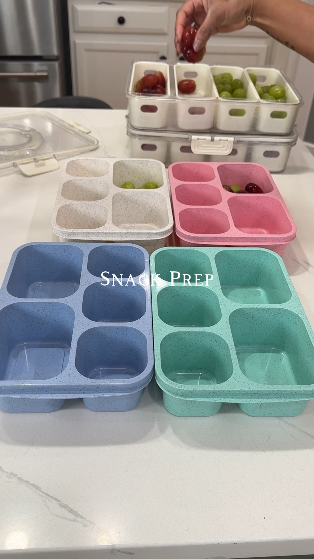 These snack containers are perfect for on the go or snack break at work #snackprep #mealprep #mealprepcontainers #snackcontainers #amazonfinds #kitchenfinds 

#LTKVideo #LTKhome #LTKover40