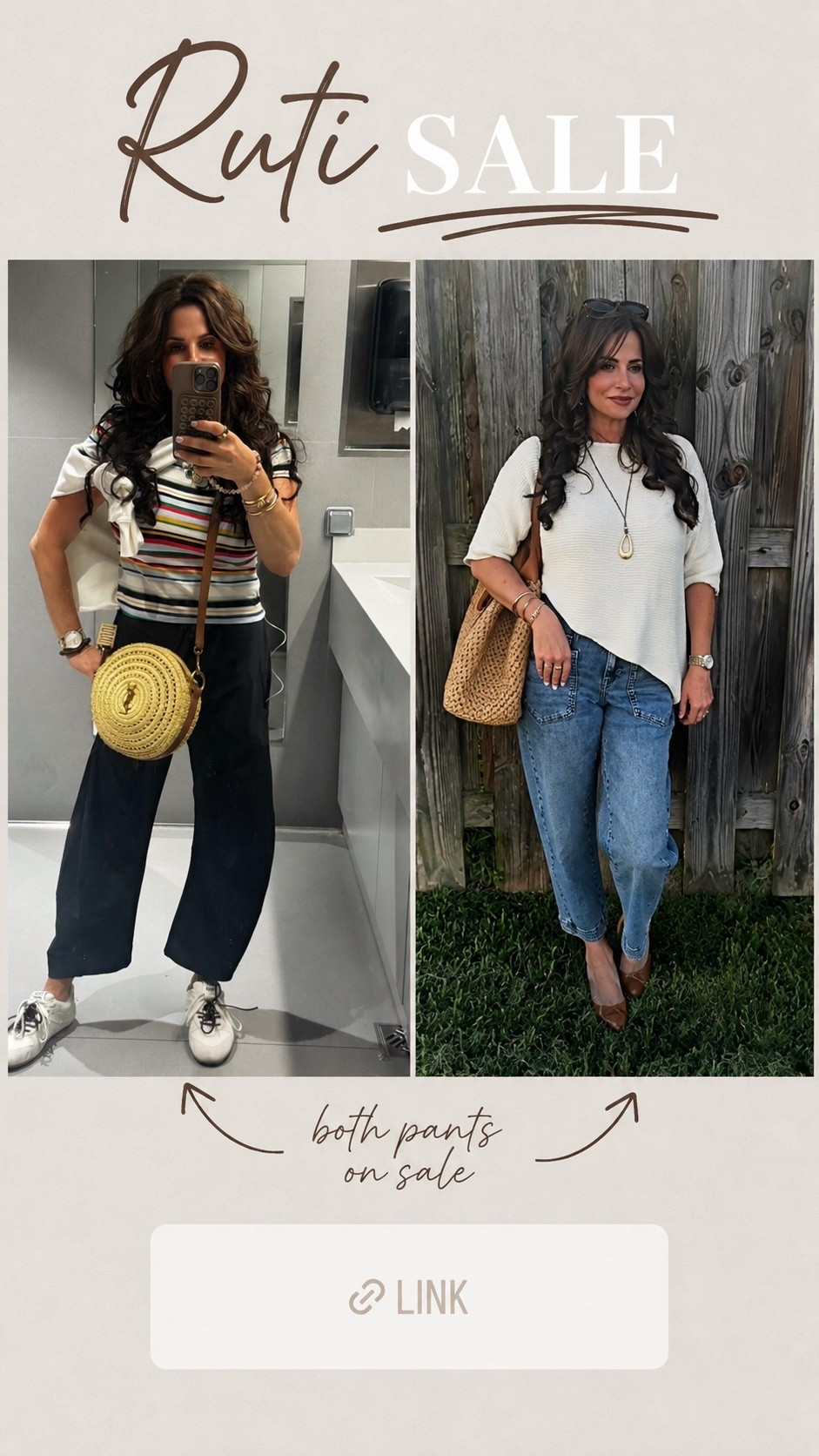 Ruti Sale ! I am wearing xsp in the pants and a 2p in the jeans . @Ruti

#LTKSaleAlert #LTKOver40 #LTKPetite