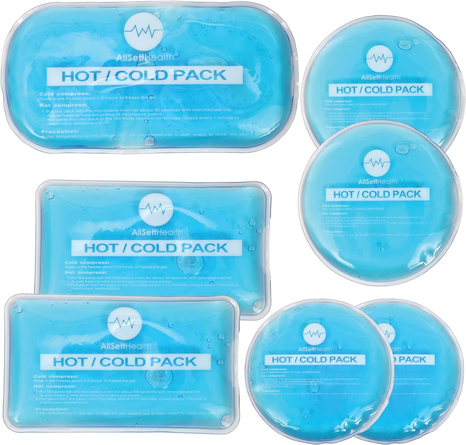 Reusable Hot and Cold Gel Ice Packs for Injuries | Cold Compress, Ice Pack, Gel Ice Packs, Cold P... | Amazon (US)