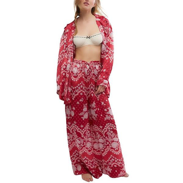Women's Free People Dreamy Days Pajama Set Medium Cherry | Scheels Sports
