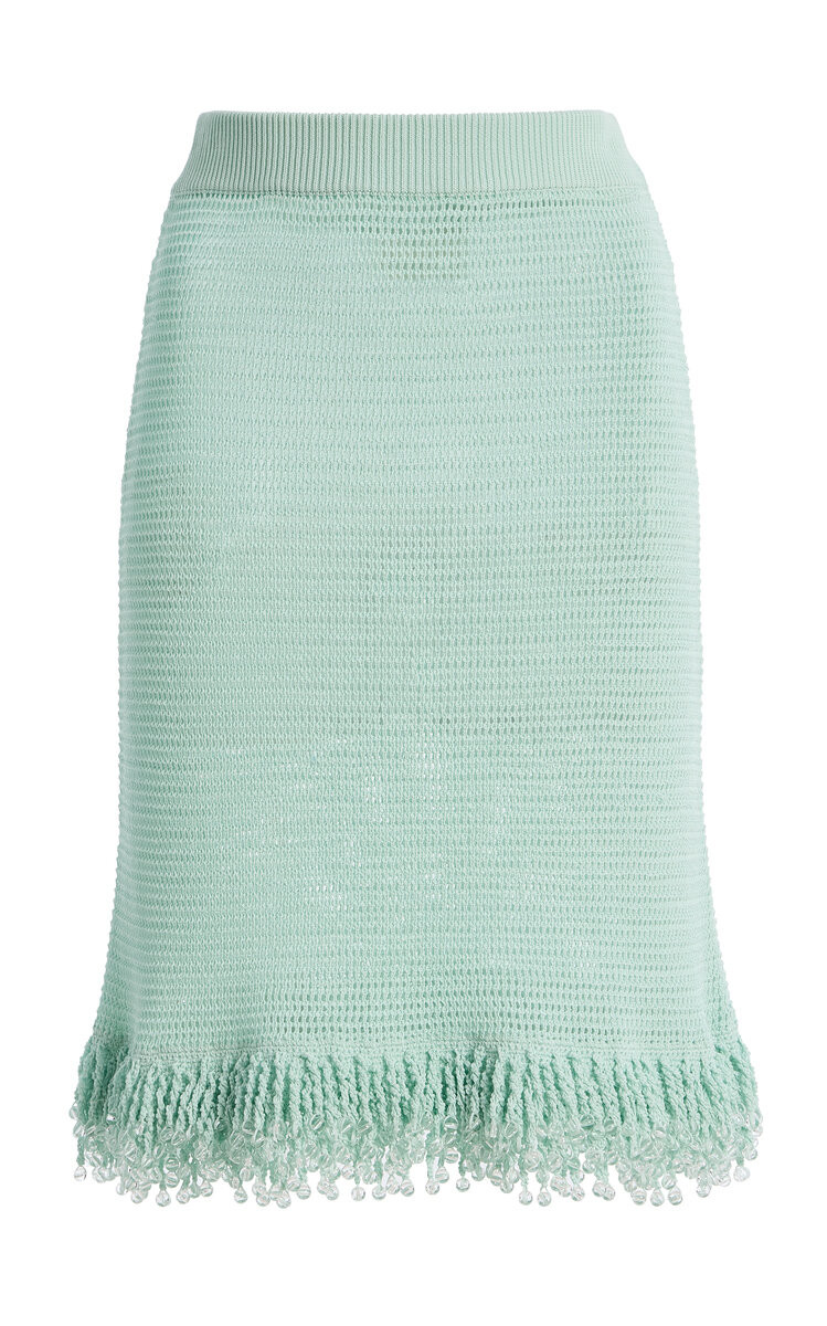 Fringe Cotton Midi Skirt By Paris Georgia | Moda Operandi | Moda Operandi (Global)