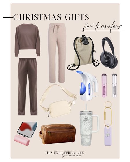 Need gift ideas for someone who loves to travel? Look no further! 
Gift guides 2023 - Christmas gift ideas for the traveler - Christmas presents for someone who loves travel - anti theft backpack - travel steamer - Travel outfits - noise canceling headphones 

#LTKGiftGuide #LTKHoliday #LTKSeasonal