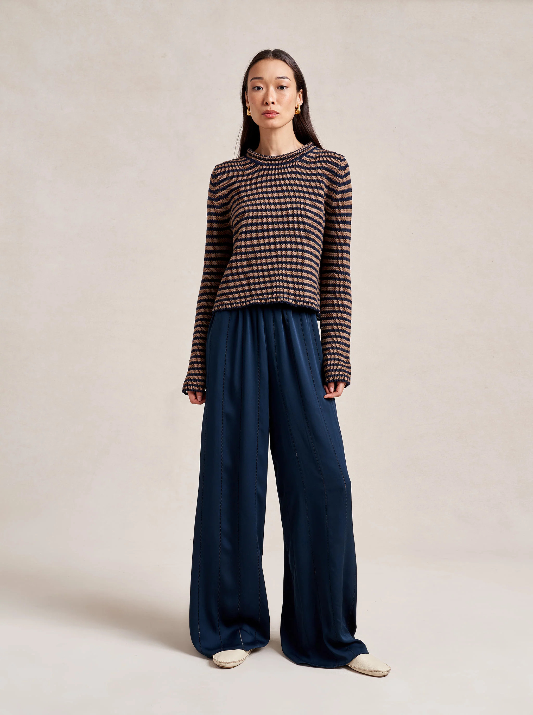 Mini Marina Fine Stripe Sweater | La Ligne NYC | La Ligne