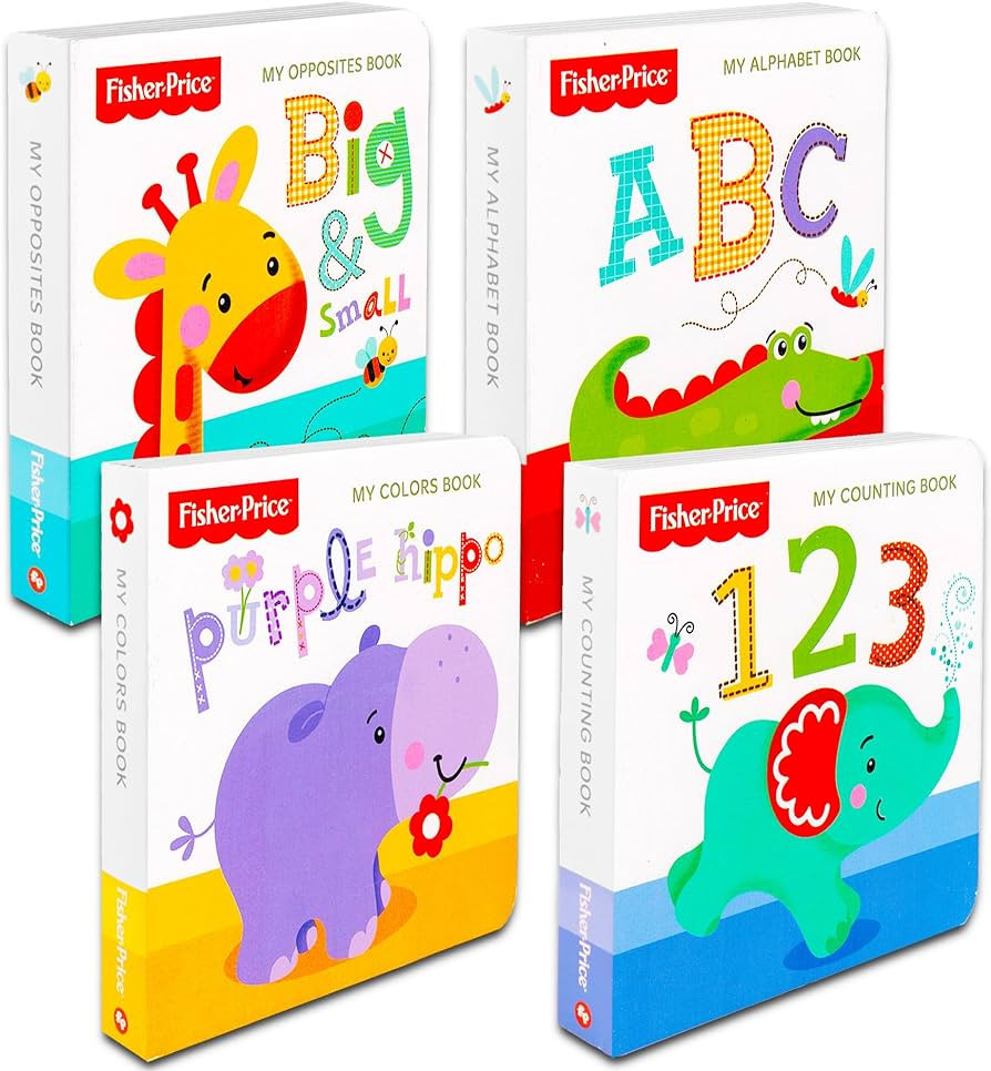 Fisher-Price "My First Books Set of 4 Baby Toddler Board Books (ABC Book, Colors Book, Numbers Bo... | Amazon (US)