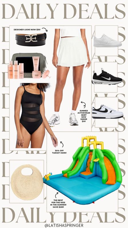 Daily deals! Summer activewear on sale, Nike sneakers on sale, inflatable water slides and more! 

#dailydeals

Target deals. Target swim. Nike sneakers on sale. White activewear skirt. Colleen Rothschild sale. Walmart deals. Walmart water slide  

#LTKSaleAlert #LTKSeasonal #LTKFindsUnder100
