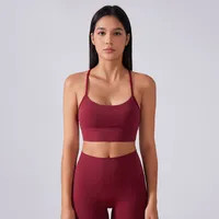 Fitness Sports Bra for Women Push Up Solid Backless Yoga Running Gym Training Workout Femme Padde... | DHGate