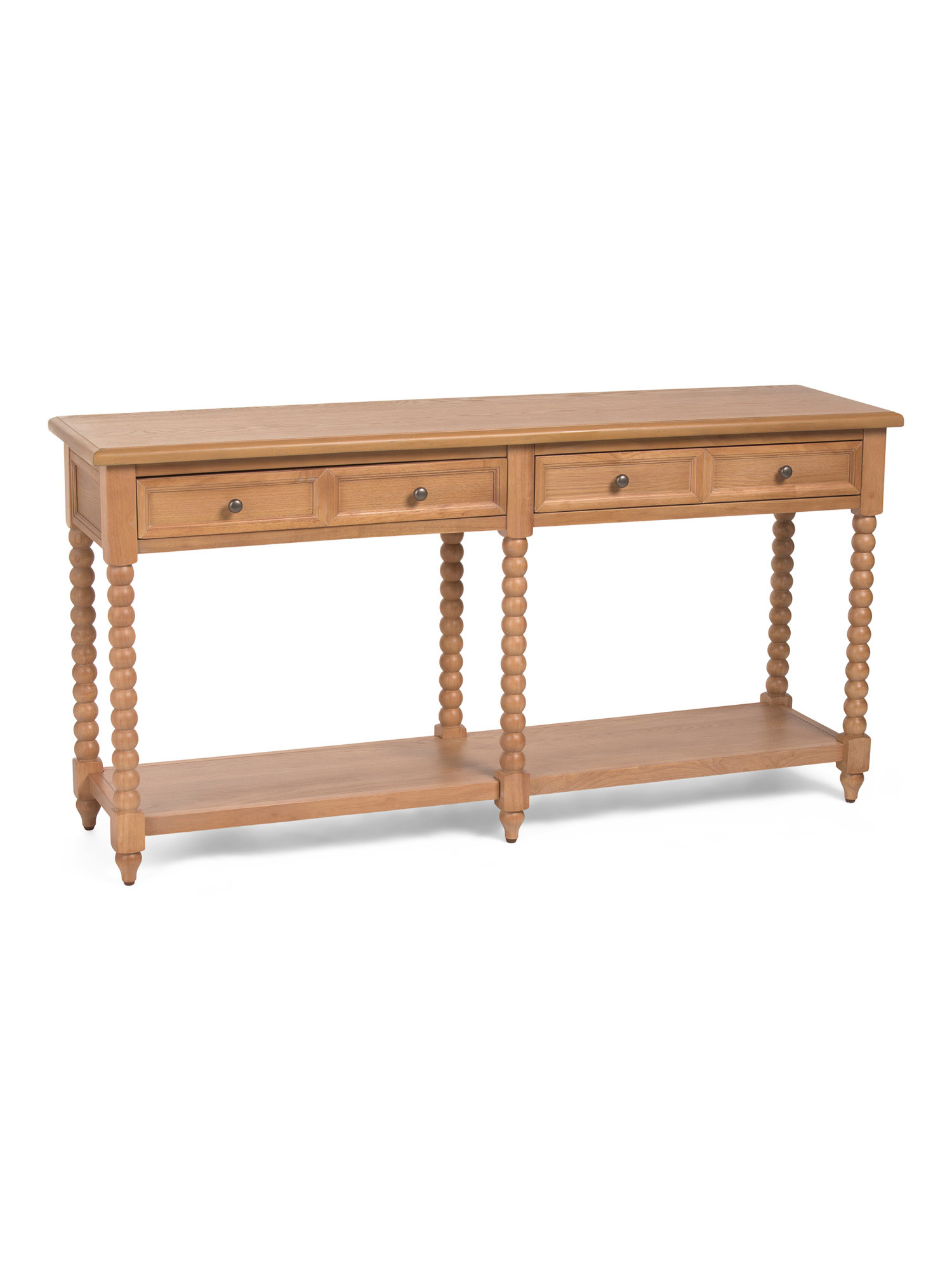 60x16x30.25 Solid Wood Spindle Leg Console Table | TJ Maxx