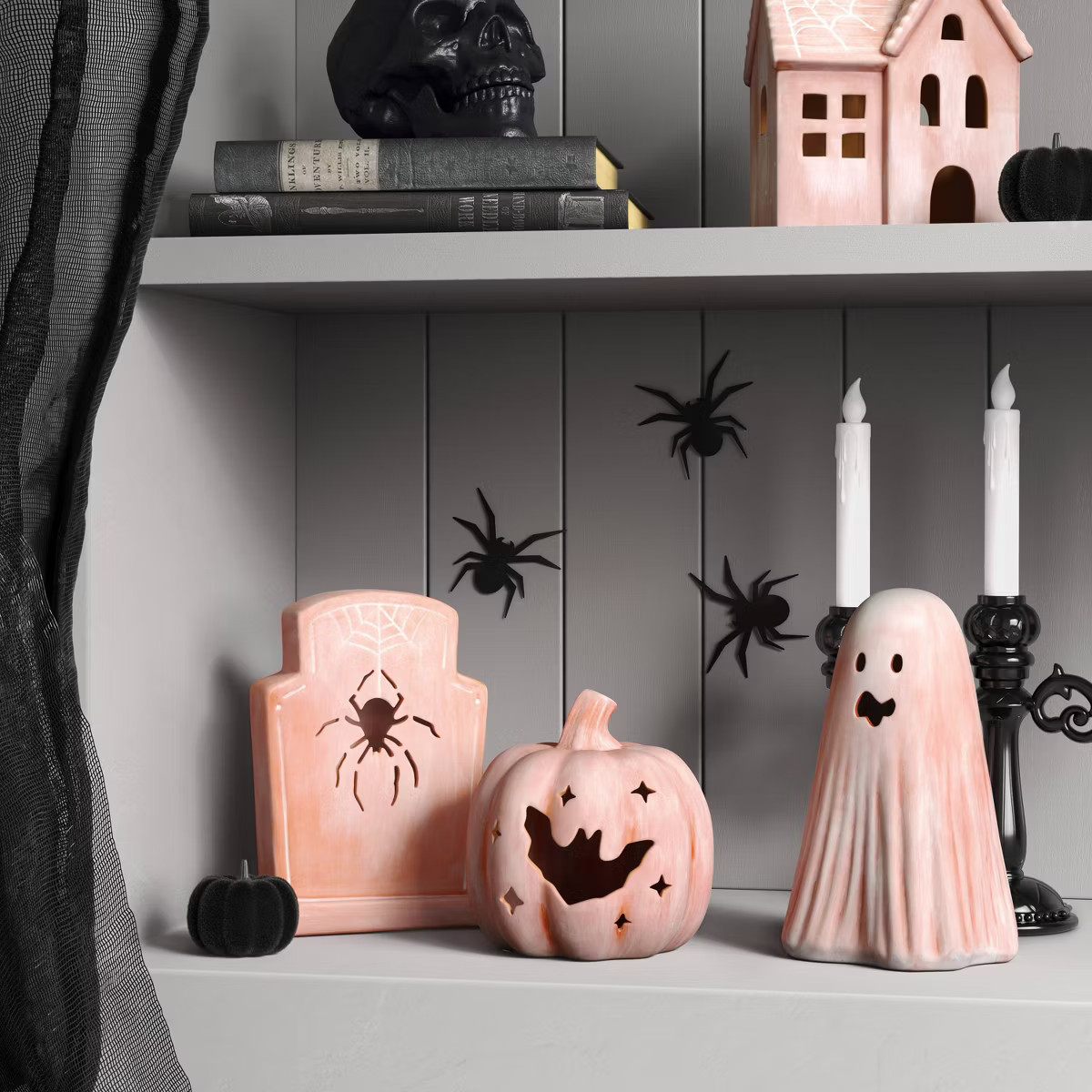 9" Terracotta Ghost Halloween Party Decoration Orange - Hyde & EEK! Boutique™ | Target