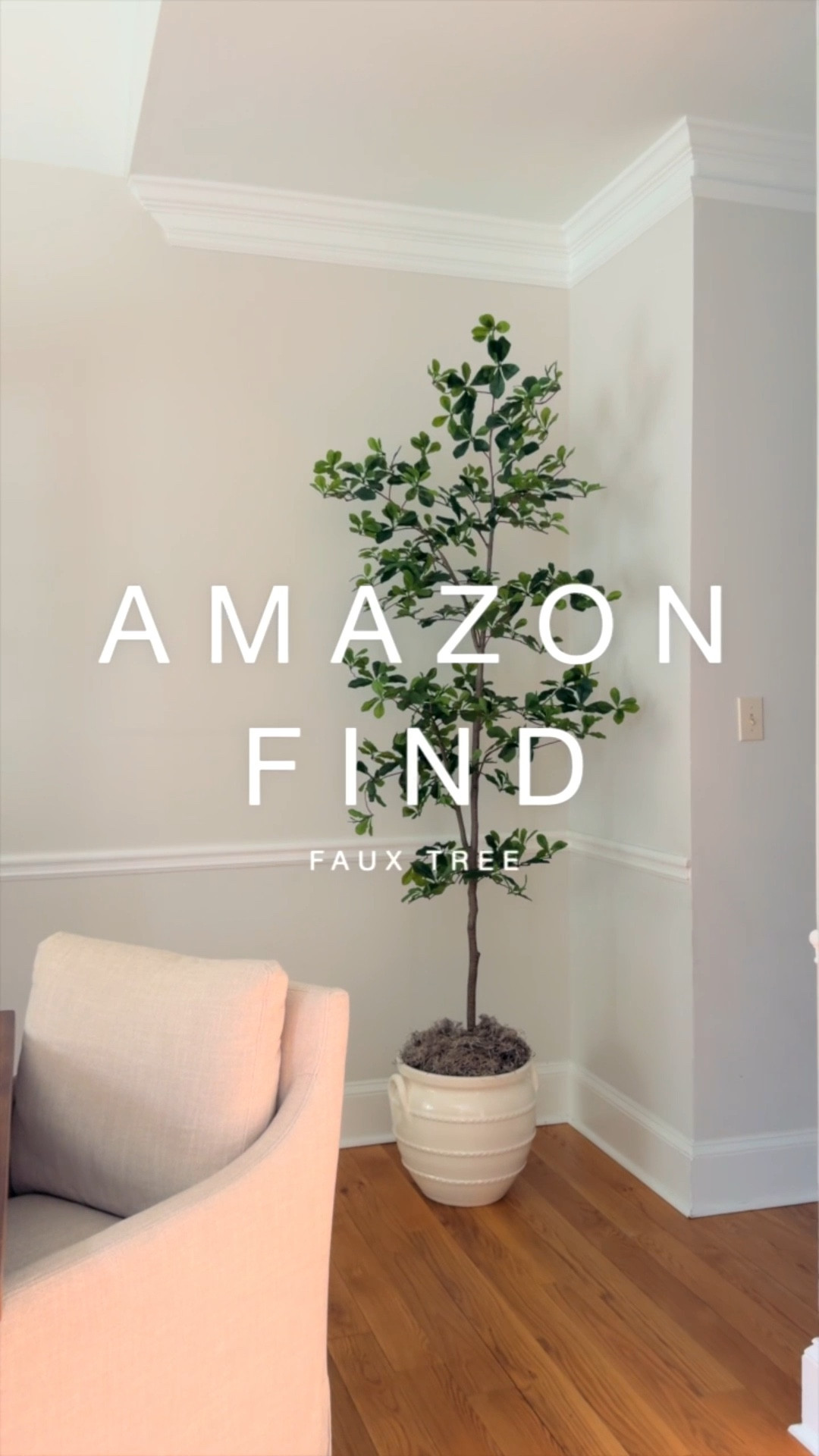 obsessed with my new faux tree from amazon 🥰

#LTKHome #LTKFindsUnder100