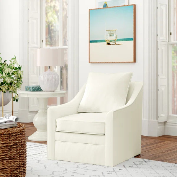 Aaronsburg Upholstered Swivel Armchair | Wayfair North America