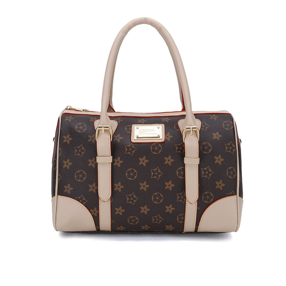 RICHPORTS Checkered Tote Shoulder Bag with inner pouch - PU Vegan Leather | Walmart (US)