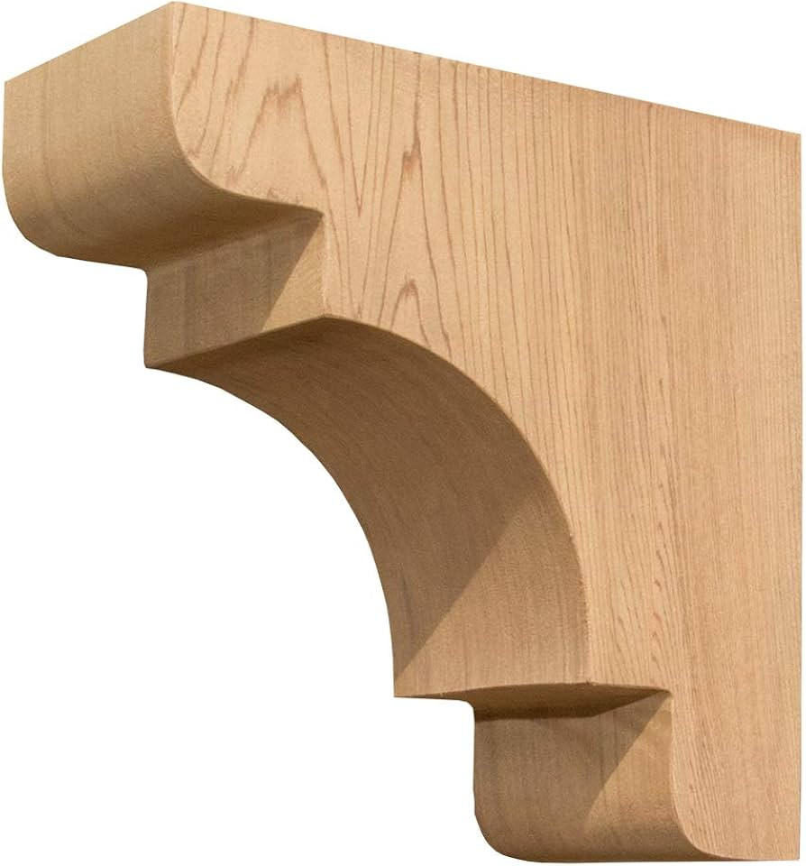 Wood Corbel 31T3S Smooth Finish -Projection 7 1/2" -Height 7 1/2" -Thickness 3 1/2" by Timber Bui... | Amazon (US)