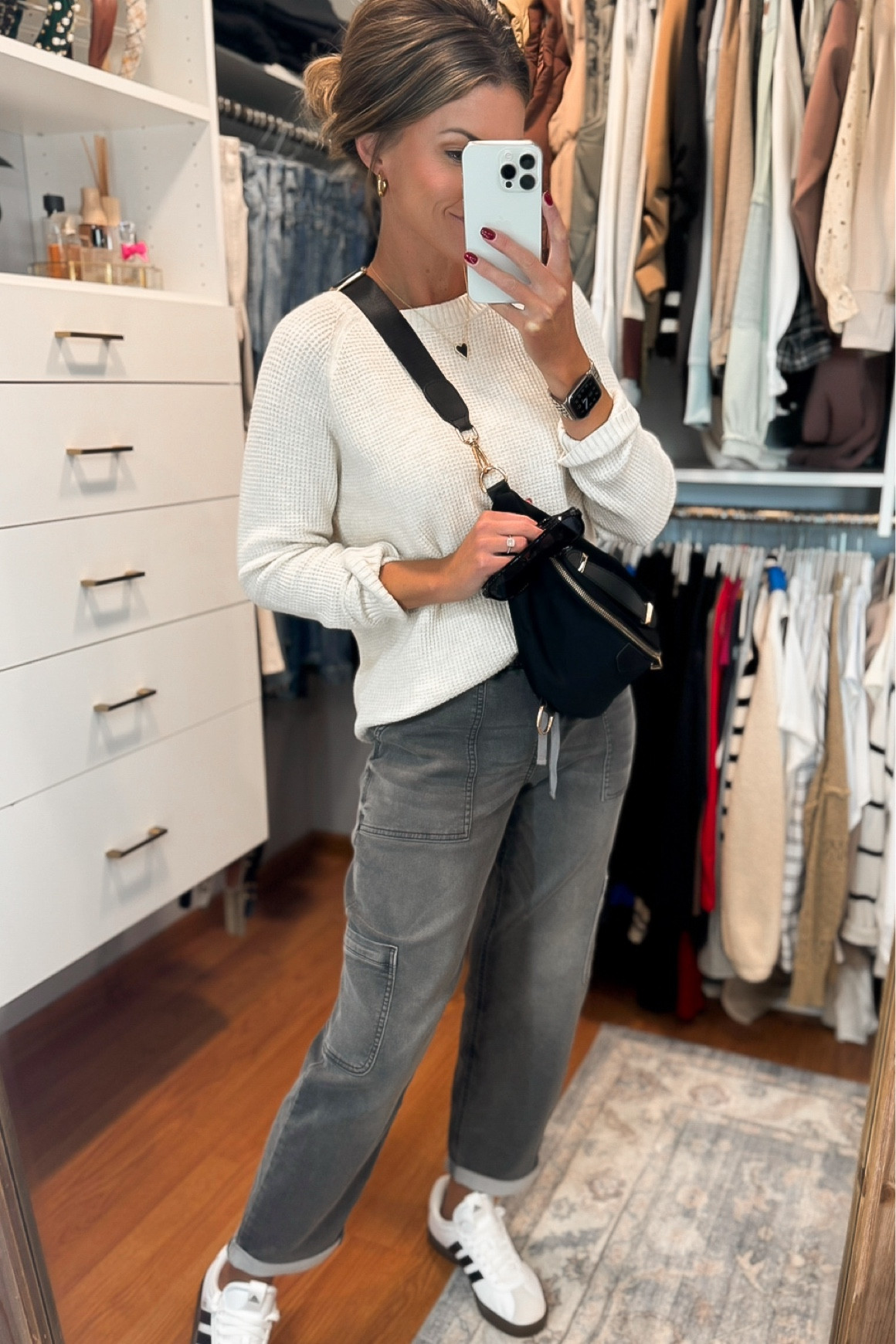 The denim joggers you guys loved back in July. Now styled for Fall. 
Sweater / medium
Joggers/ medium 
Sneakers/ sized down a half size

#LTKSeasonal #LTKFindsUnder50 #LTKStyleTip