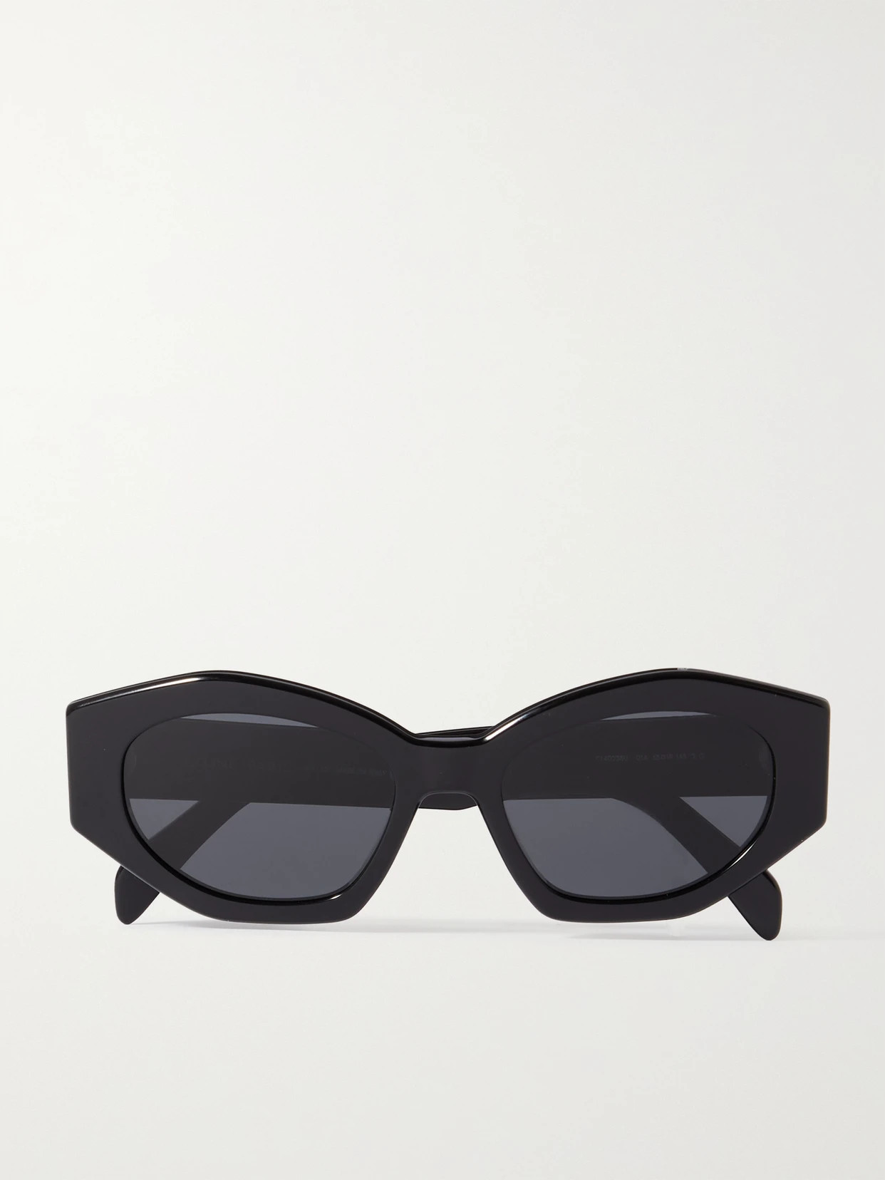 CELINE Eyewear - Triomphe Cat-eye Acetate Sunglasses - Black | NET-A-PORTER (US)