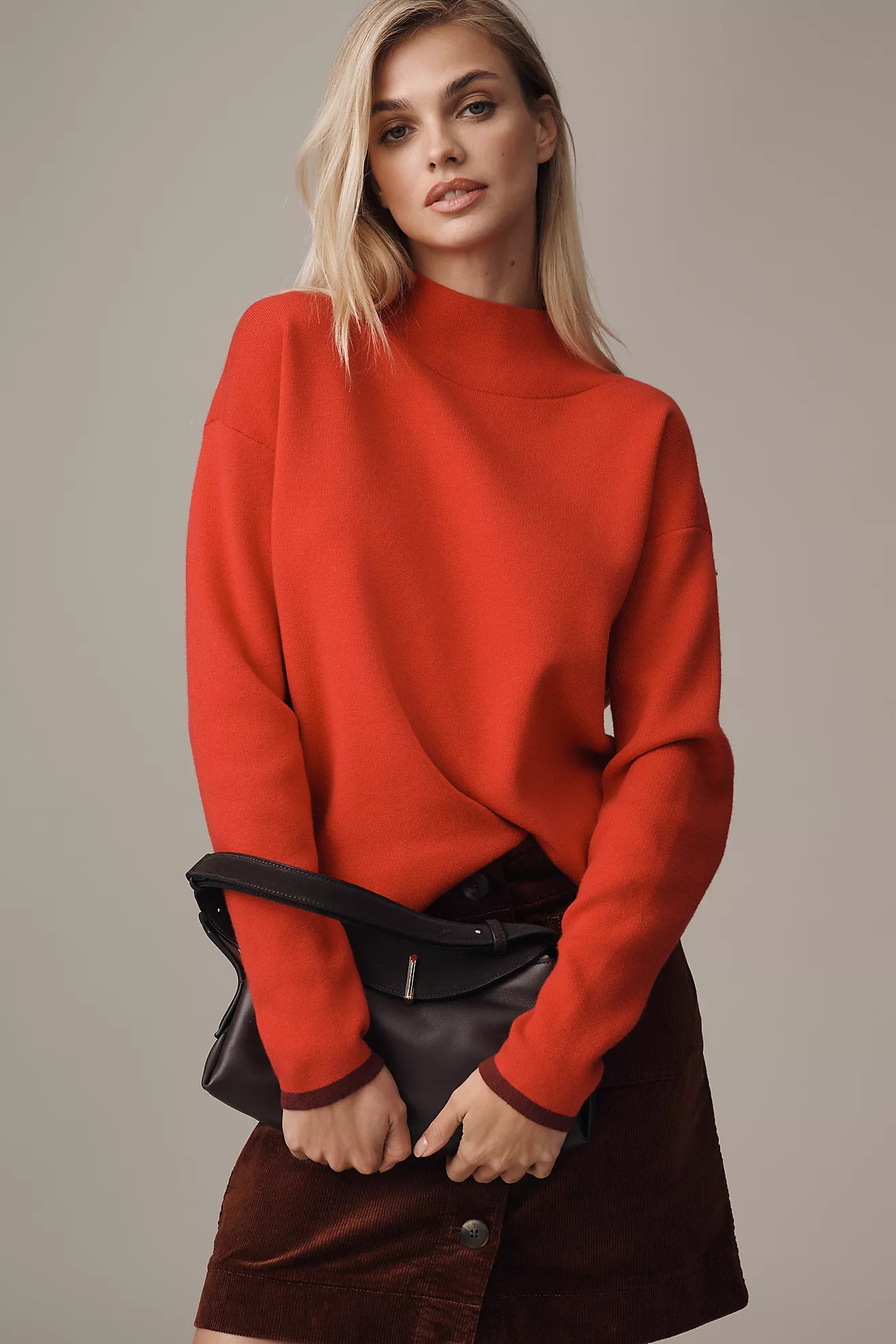The Carys Mock-Neck Sweater by Maeve | Anthropologie (US)