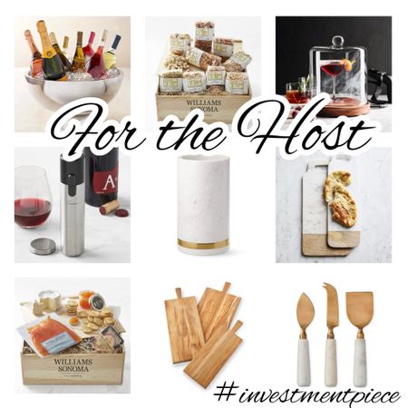 From wine accessories to cheese board musts, to gifts of food- these gifts are things any host will love and appreciate! #investmentpiece 

#LTKGiftGuide #LTKstyletip #LTKhome