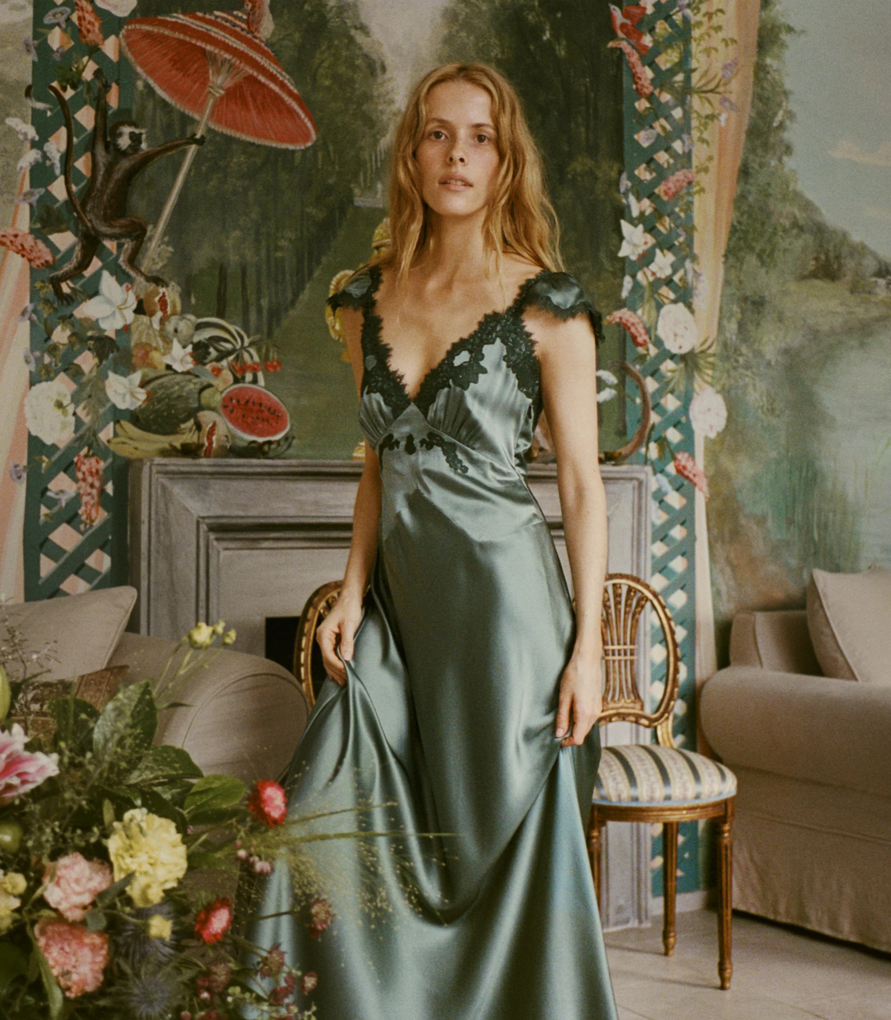 Fiona Dress - Dulac Green | D\u00d4EN | DOEN