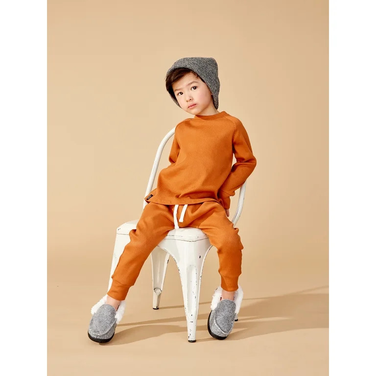 Little Star Organic Toddler Unisex 2 Pc Long Sleeve Shirt and Pants Lounger Set, Size 12 Months-5... | Walmart (US)