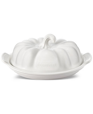 Glazed Stoneware Figural Pumpkin Butter Dish | Macy's