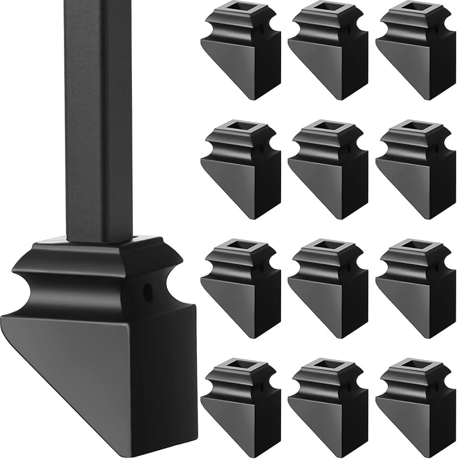 Iron Baluster Shoes Square Iron Balusters Black Copper Baluster Wrought Iron Spindles for Stairca... | Amazon (US)