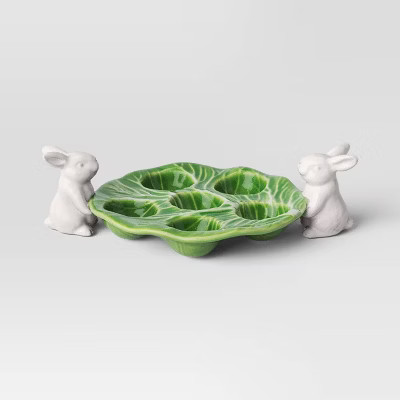 Stoneware Cabbage Egg Serving Platter - Threshold™ | Target
