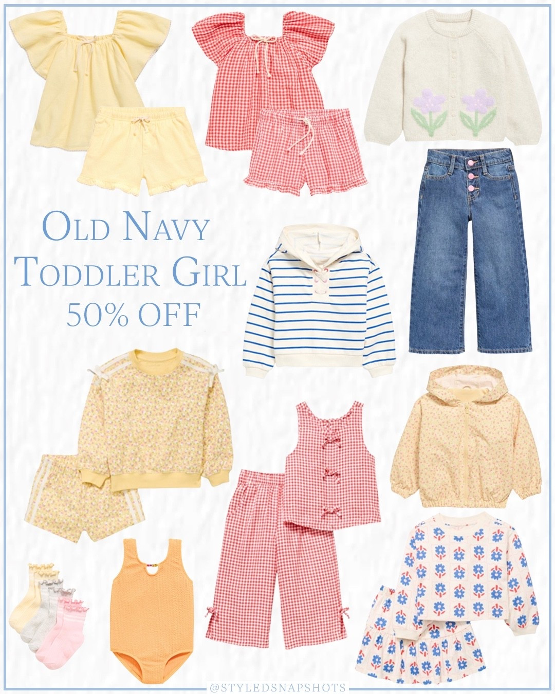 Old navy toddler girls 50% off finds! Everything $20 and under 

#LTKFindsUnder50 