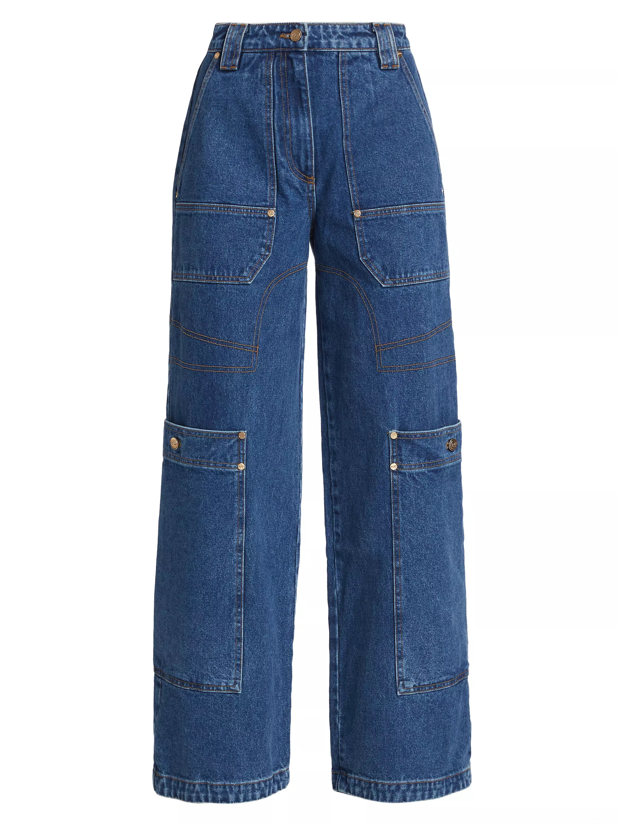 Wynn Cargo Straight-Leg Jeans | Saks Fifth Avenue