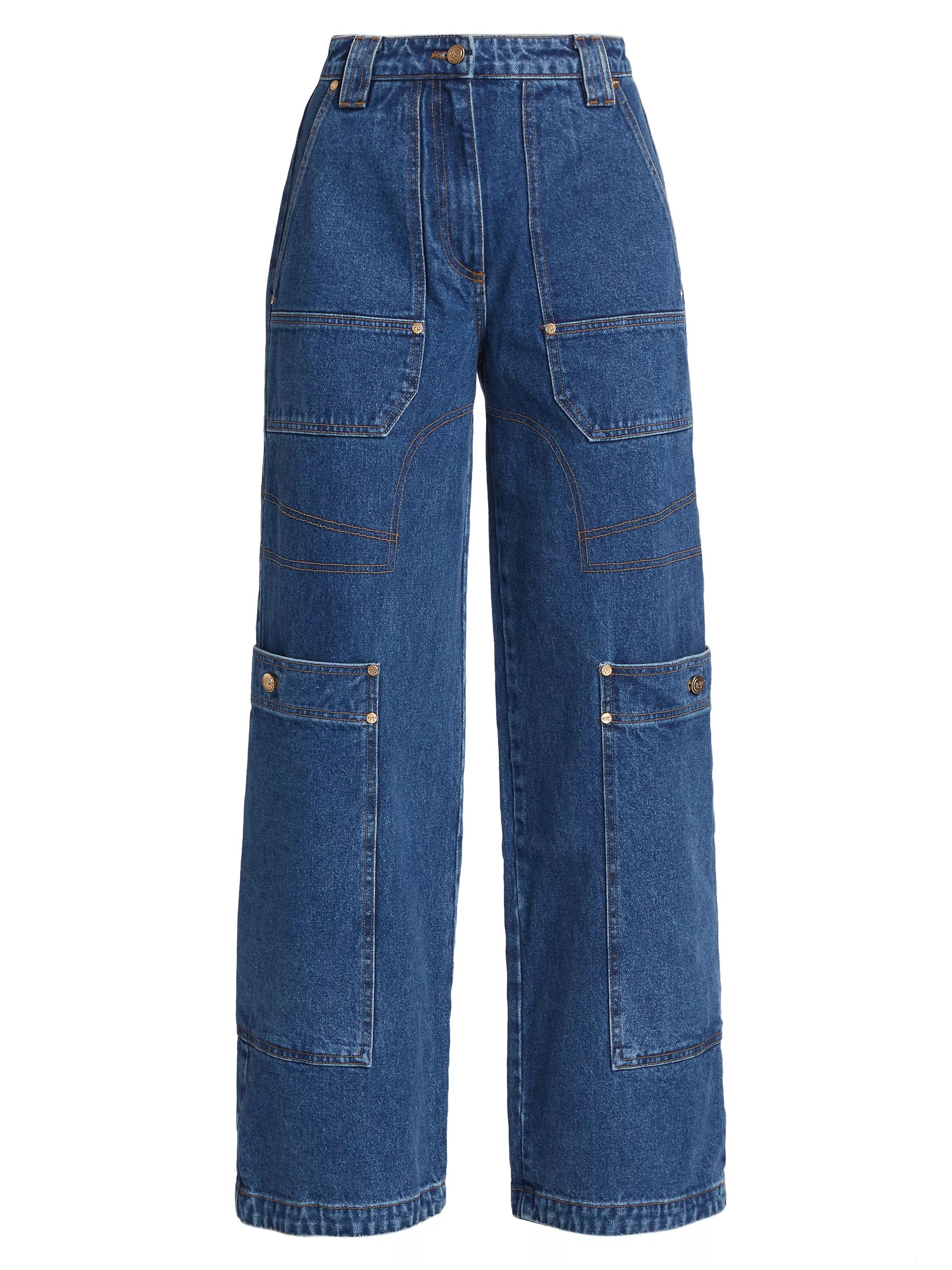 Wynn Cargo Straight-Leg Jeans | Saks Fifth Avenue