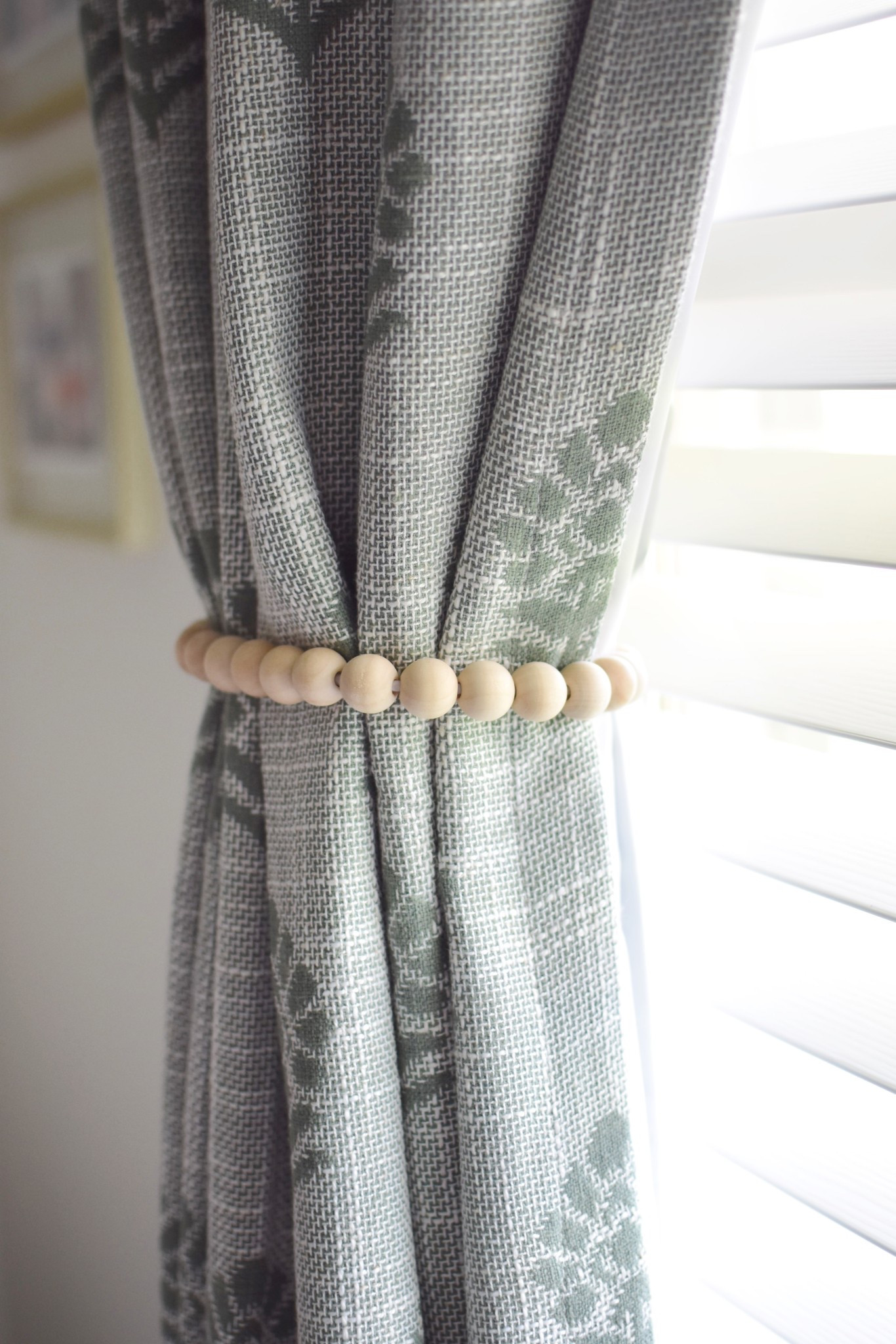 I’m in the market for some beautiful curtain tie backs, but in the meantime these inexpensive wood beads from Amazon are perfect. They are magnetic and come in different colors  

#LTKSeasonal #LTKKids #LTKHome