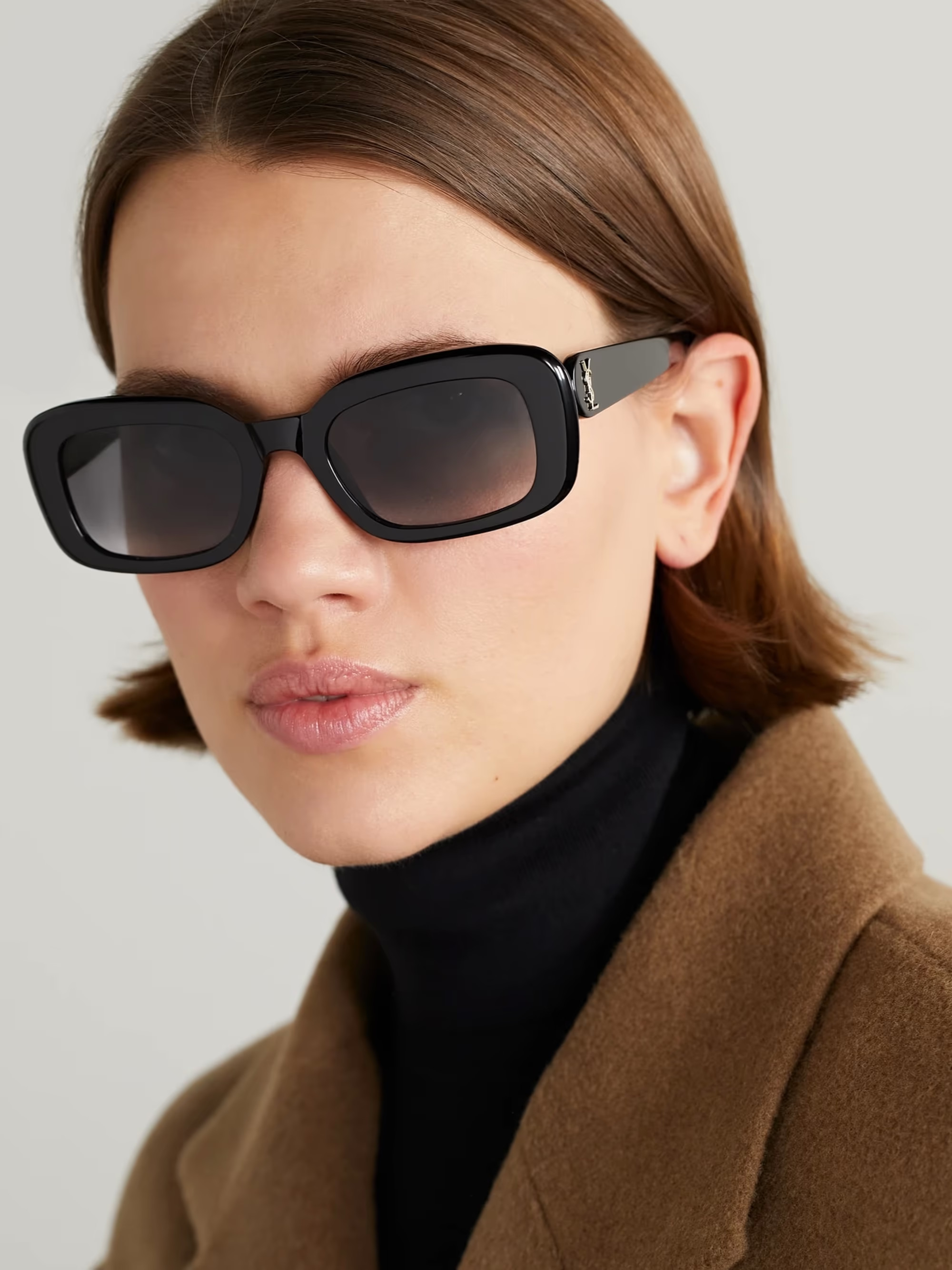 Rectangular-frame recycled acetate sunglasses | NET-A-PORTER (UK & EU)