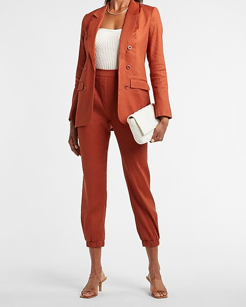 Oversized Linen-Blend Double Breasted Boyfriend Blazer$138.00$138.005 out of 5 stars1 Reviewscopp... | Express