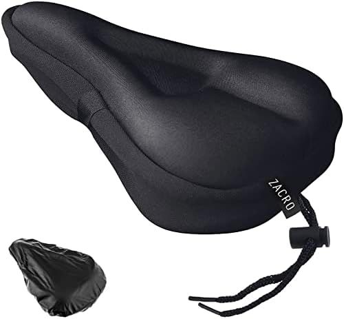 Zacro Bike Seat Cushion - Gel Padded Bike Seat Cover for Men Women Comfort, Extra Soft Exercise B... | Amazon (US)