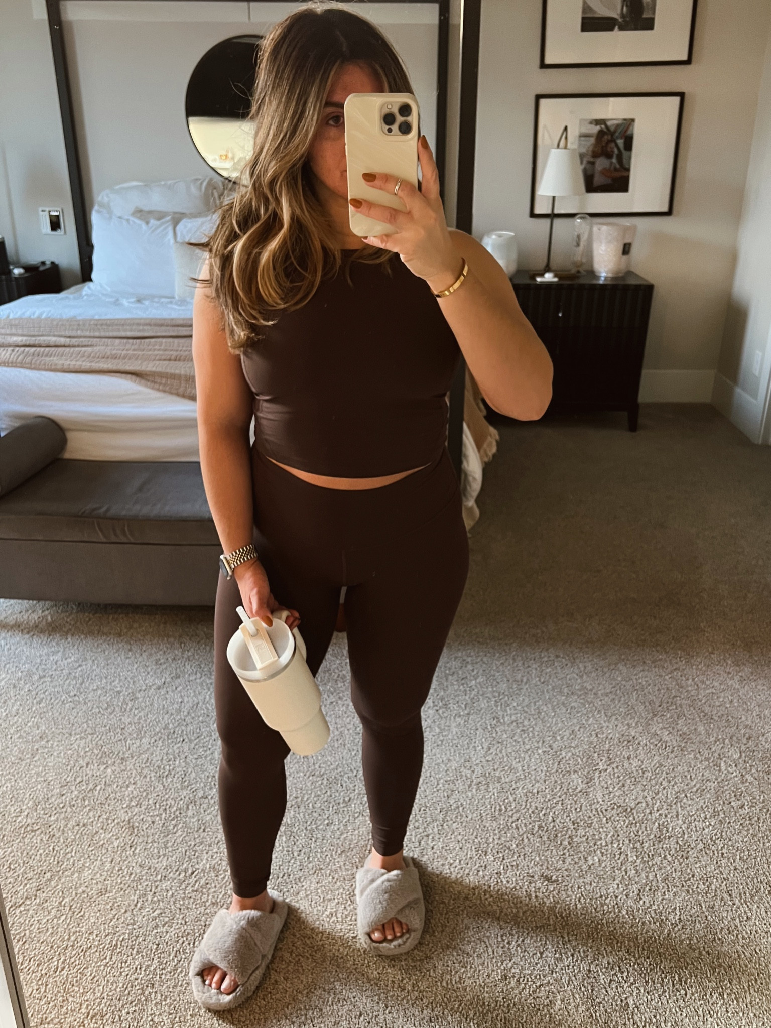 brown is the move right now 🤎🤎🤎

I’m the first to fall in love with a good look-a-like, but it does feel good to treat myself to the og Lululemon

top: 10  |  bottoms: 8

*LOVE these slippers. They are Ted Baker but sold out- linking different price points that are similar 

#LTKmidsize #LTKGiftGuide