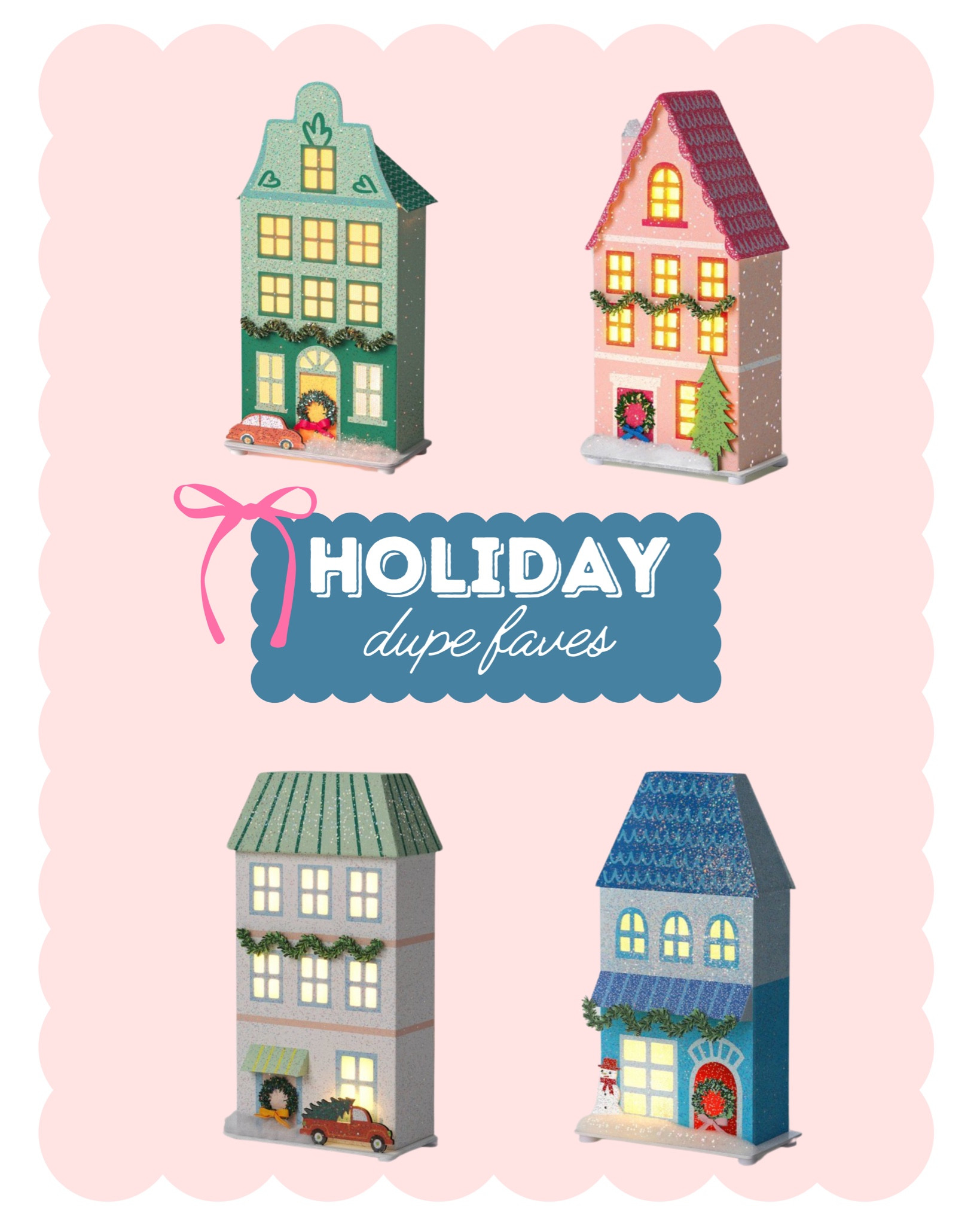 The CUTEST holiday decor 
#holidaydecor #holidayhouse

#LTKhome #LTKSeasonal #LTKstyletip