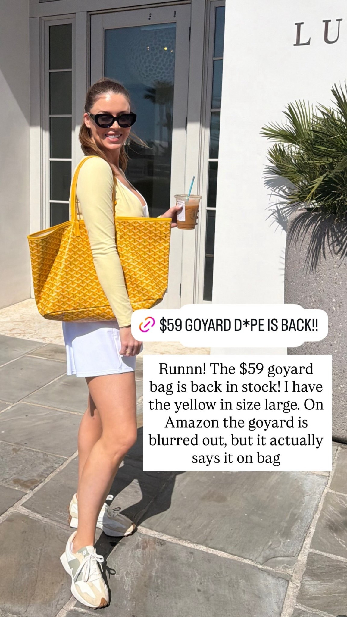 $59 Goyard lookalike is back!!!

Runnn! I have the yellow in size large. On Amazon the Goyard is blurred out, but it actually says it on the bag!

#LTKootd #LTKgrwm #LTKTravel