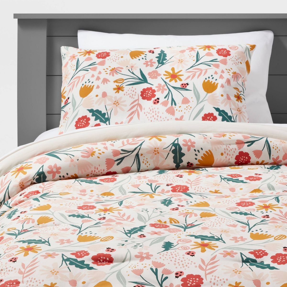 Floral Garden Cotton Kids' Comforter Set - Pillowfort™ | Target